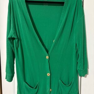 Kyte BABY fern Button-Up Cardigan